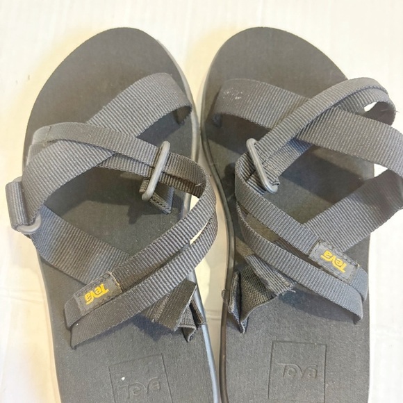 Teva Voya Slide Sandals Black Size 5 Size EU36 Strappy Sustainable Cushioned - Picture 7 of 12